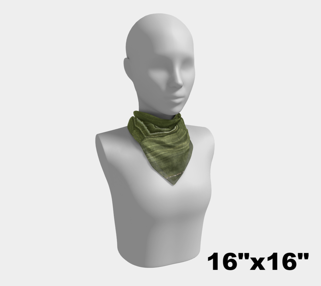 Malachite ‘Verde’ (Bisbee, AZ) square scarf