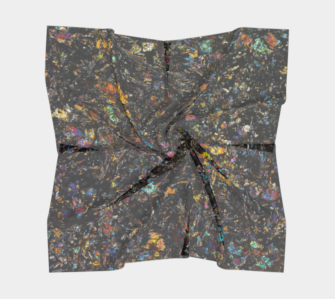 Dhofar 287 Lunar Basalt Meteorite square scarf