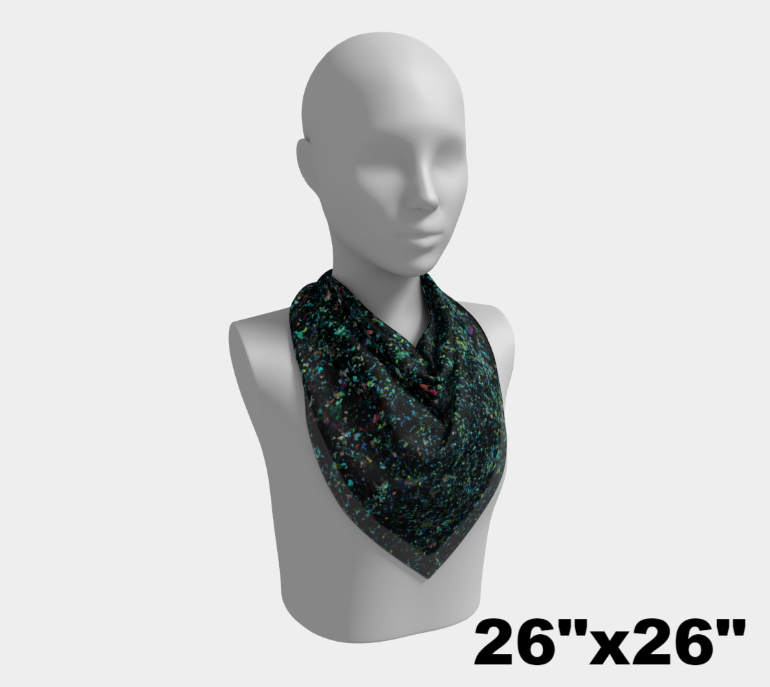 Lapis Lazuli ‘Neon Tide’ square scarf