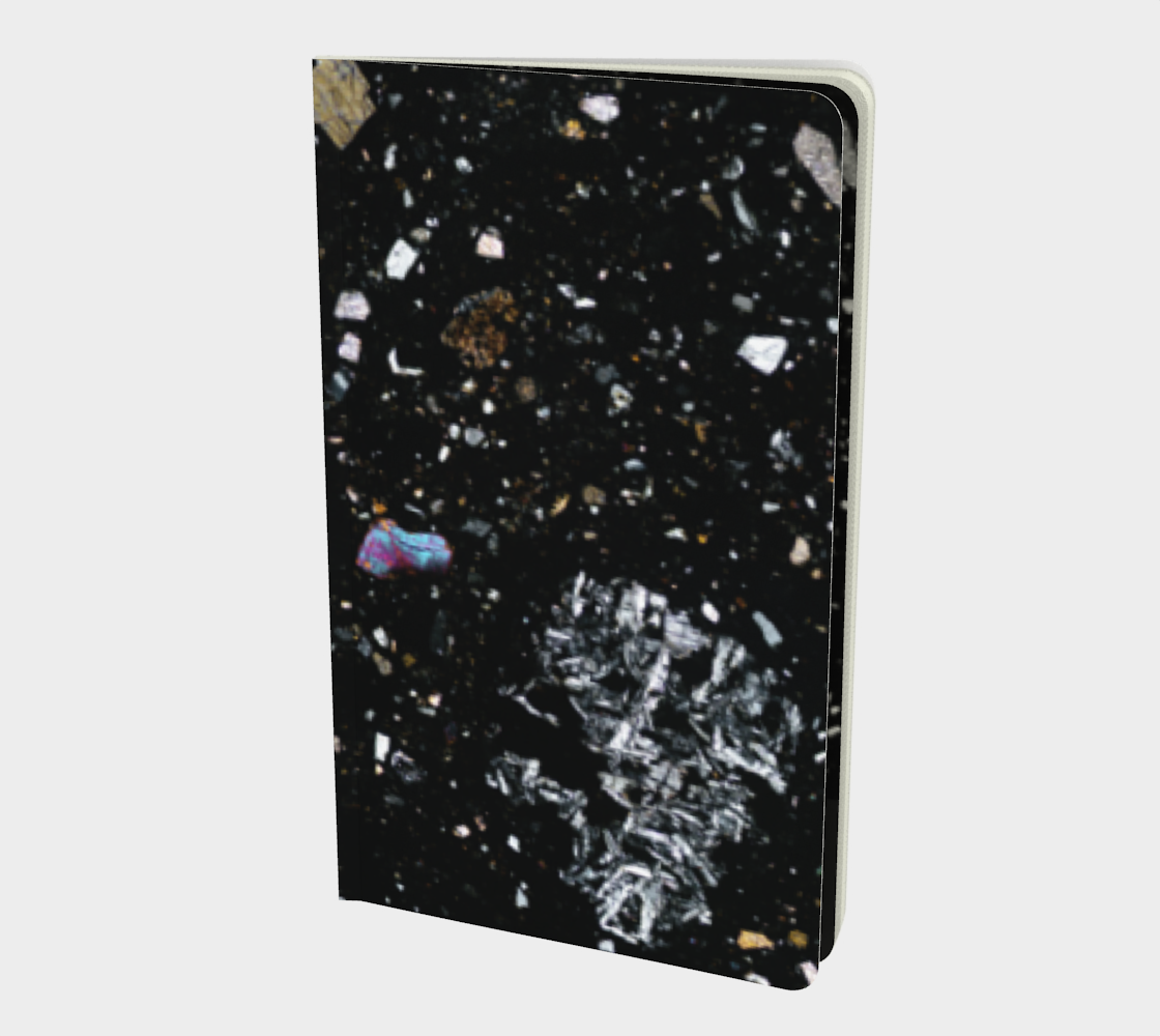NWA 7034 ‘Black Beauty’ Martian Meteorite softcover journal 5" x 8.25"