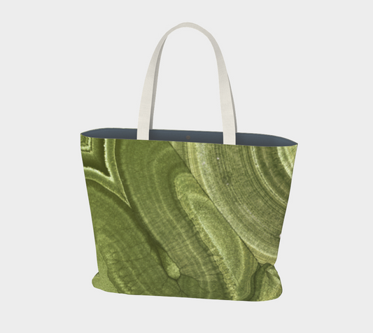 Malachite ‘Verde’ (Bisbee, AZ) large tote bag