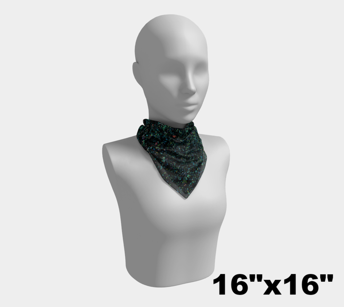 Lapis Lazuli ‘Neon Tide’ square scarf
