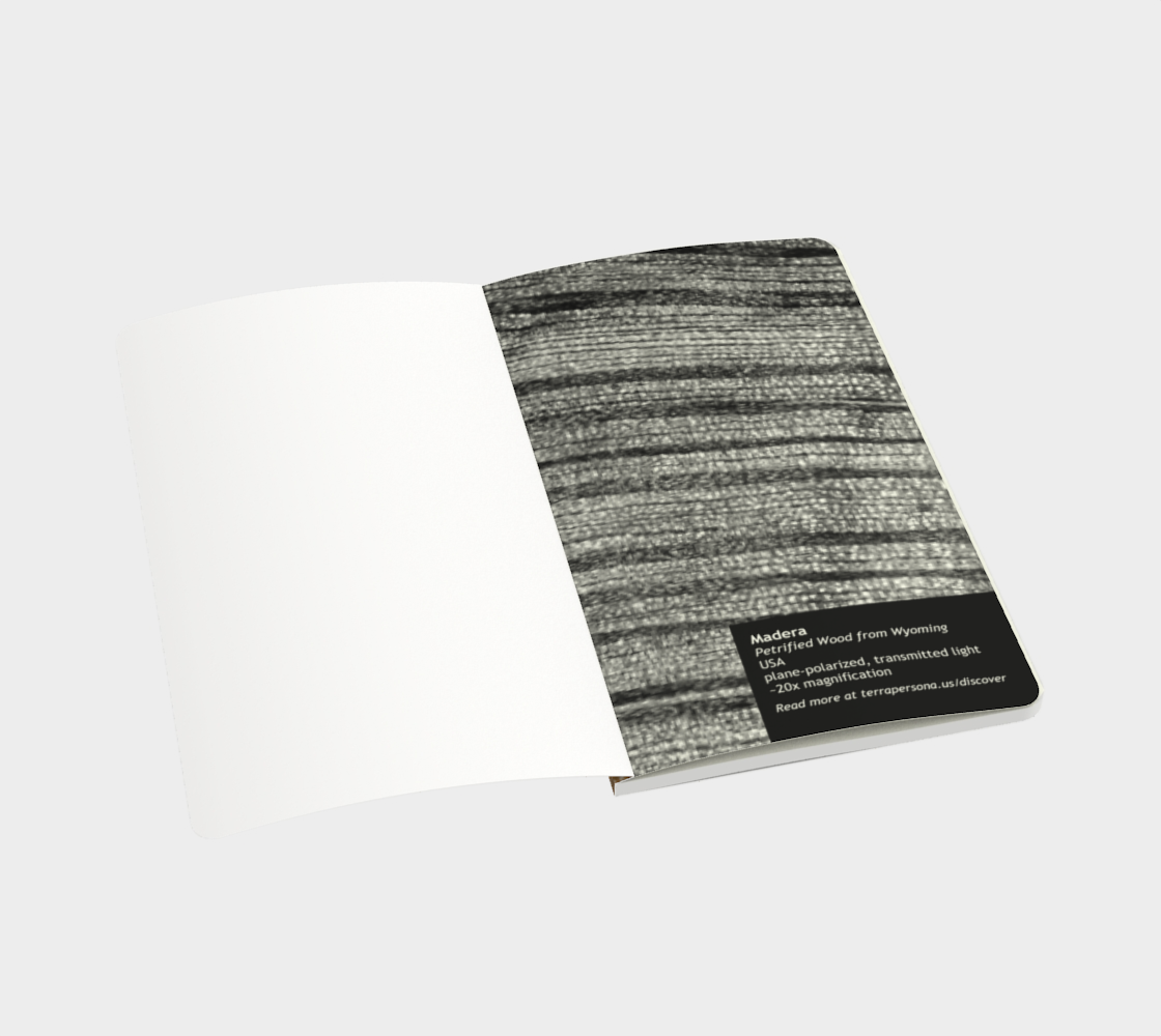 Petrified Wood 'Madera' softcover journal 5" x 8.25"