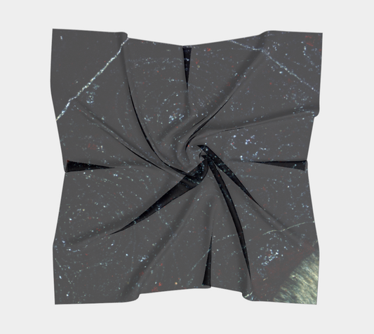 Bird's Eye Rhyolite 'Volcanic Universe' square scarf