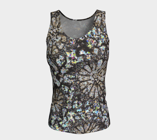 Fossil Coral fitted tank top