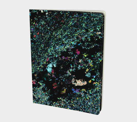 Lapis Lazuli 'Neon Tide' softcover journal 7.25" x 10"