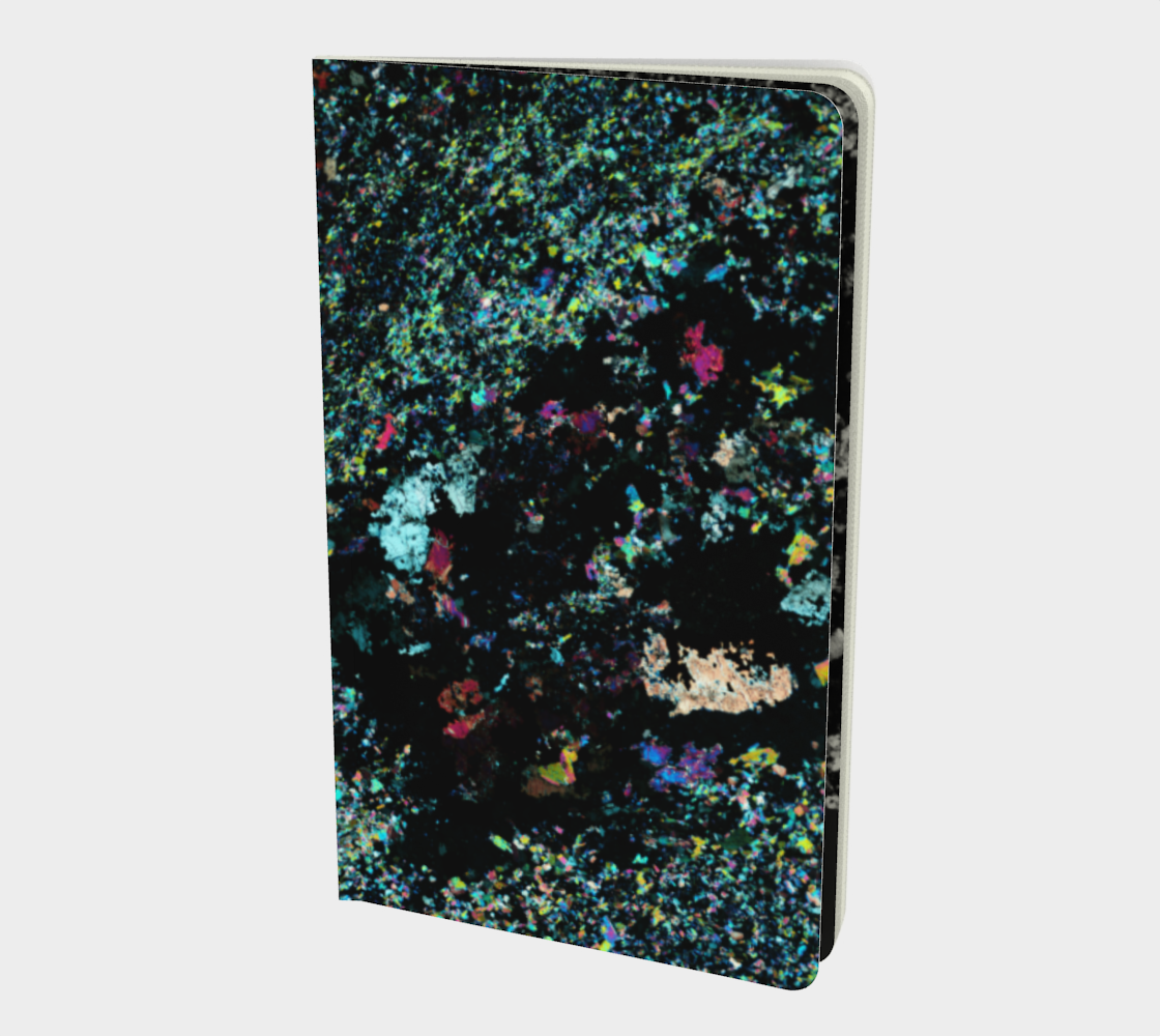 Lapis Lazuli 'Neon Tide' softcover journal 5" x 8.25"