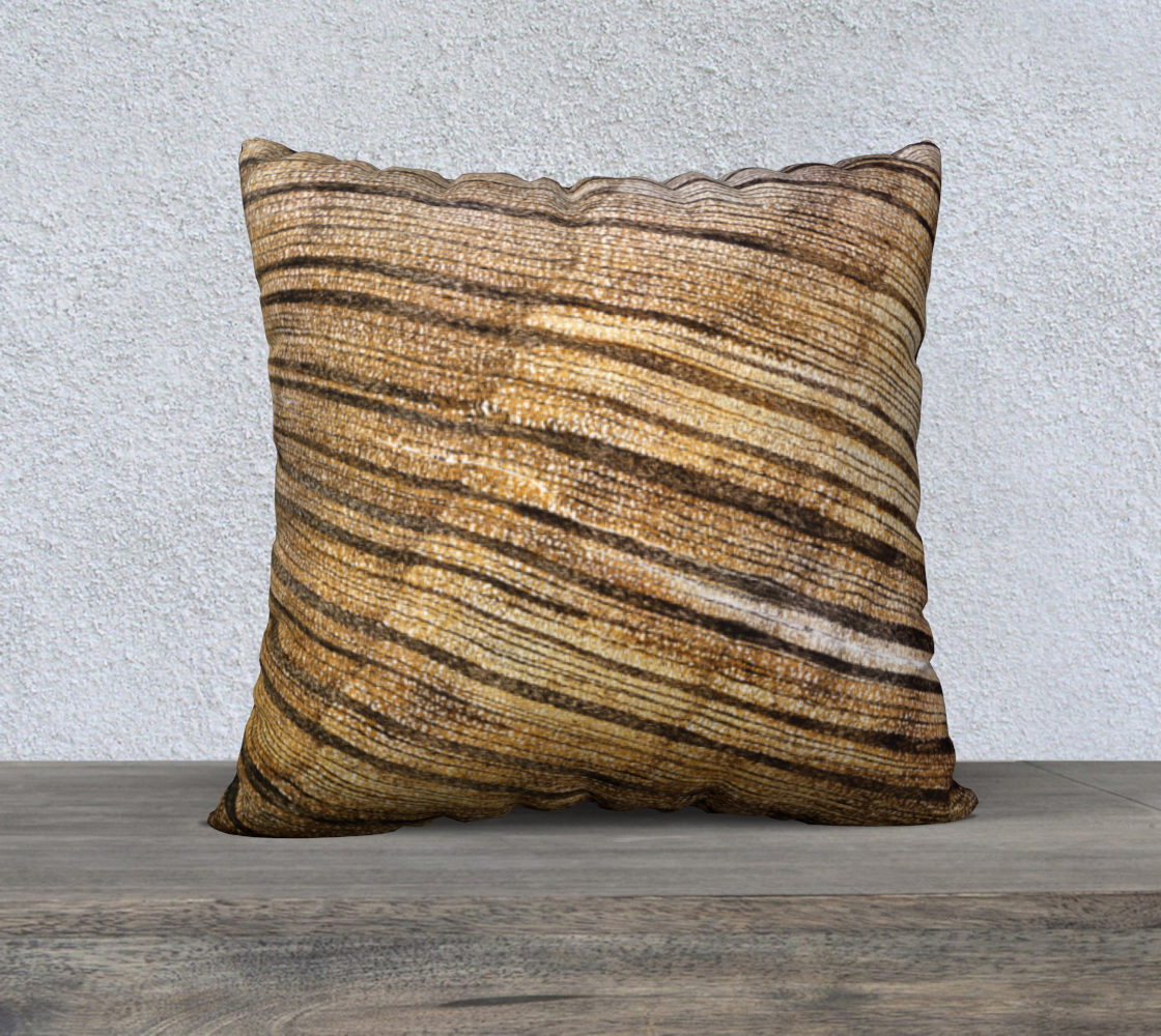 Petrified Wood 'Madera' 22"x22" pillow case