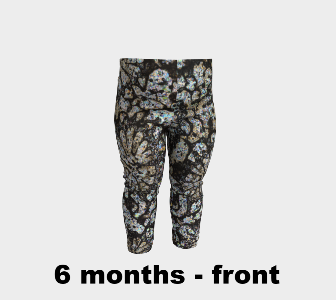 Fossil Coral baby leggings