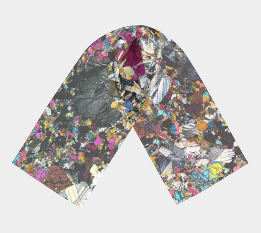 Tirhert Vestan Eucrite Meteorite long scarf - pink