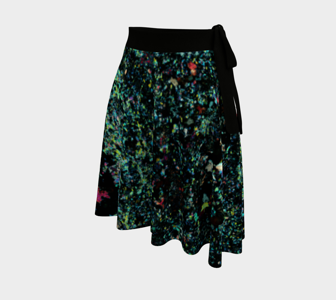 Lapis Lazuli 'Neon Tide' wrap skirt