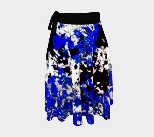 Lapis Lazuli 'Fresco' wrap skirt