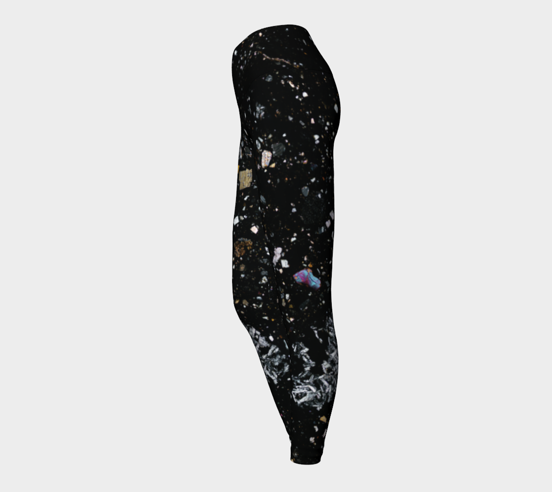 NWA 7034 ‘Black Beauty’ Martian Meteorite yoga leggings