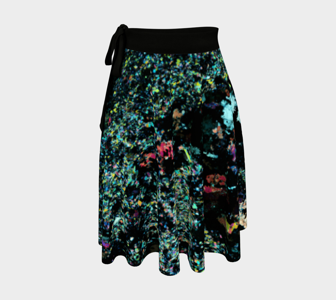 Lapis Lazuli 'Neon Tide' wrap skirt