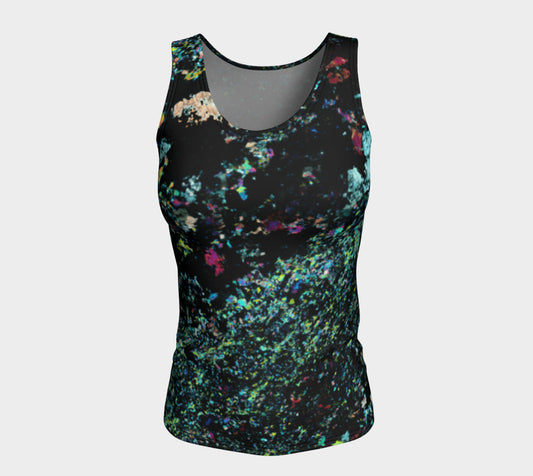 Lapis Lazuli 'Neon Tide' fitted tank top