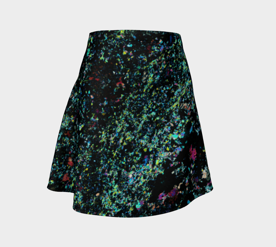 Lapis Lazuli 'Neon Tide' flare skirt